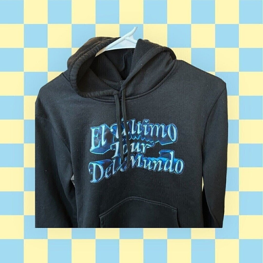 Bad Bunny “El Último Tour” Black Hoodie L – 2022 #J-1339