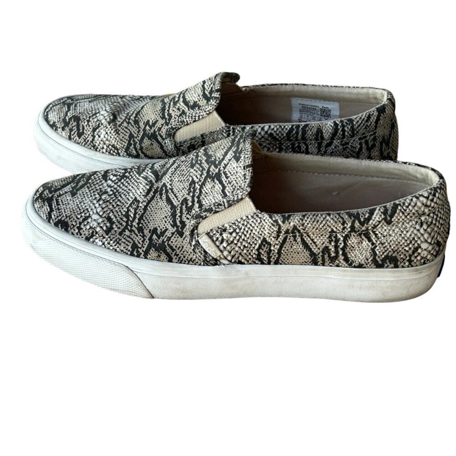 Keds Snakeskin Animal Print Pull-On Shoes — Women’s Size 9.5 #S2
