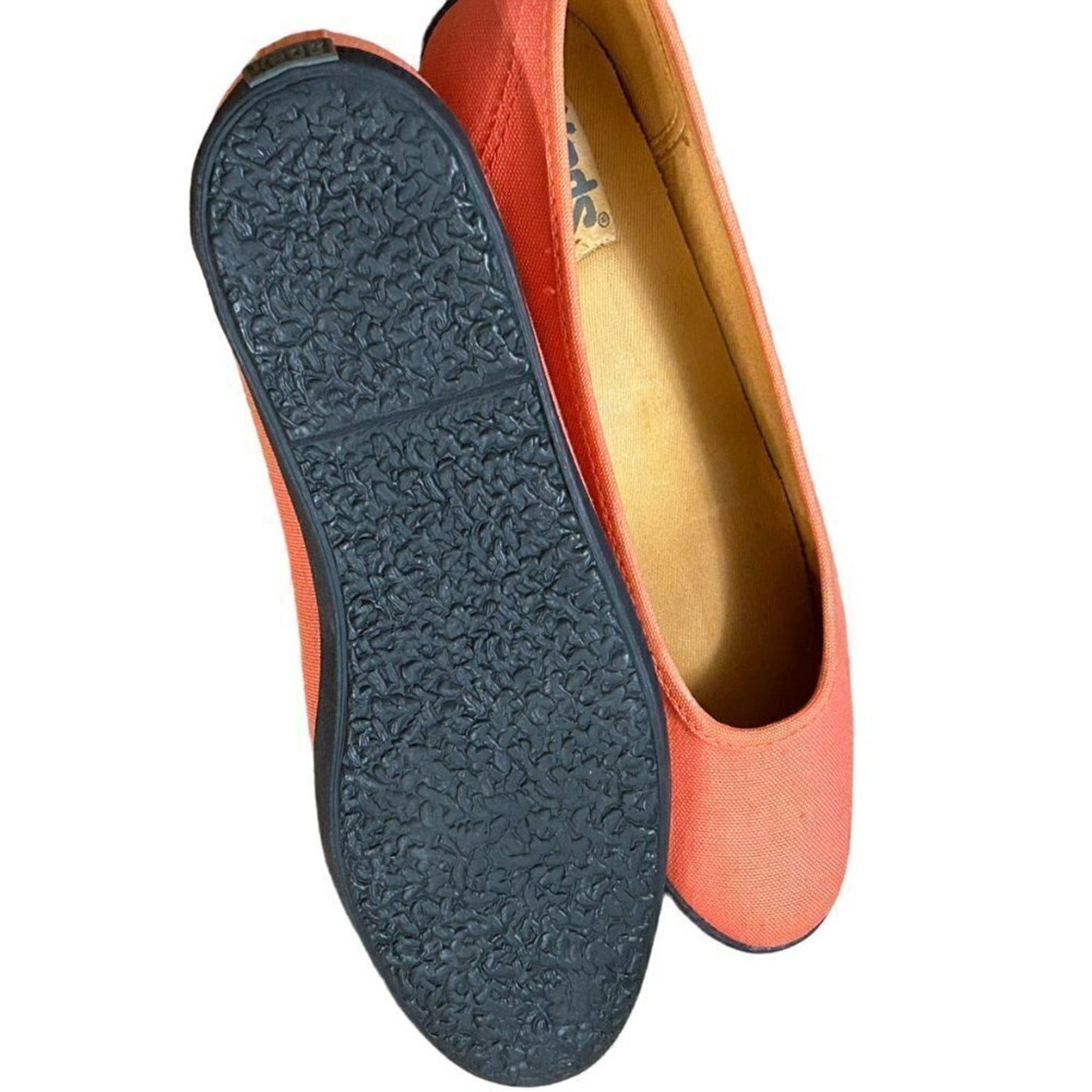 Keds Canvas Sneakers VTG 1990s Champions essentials Orange Women's Sz 7M #BSR