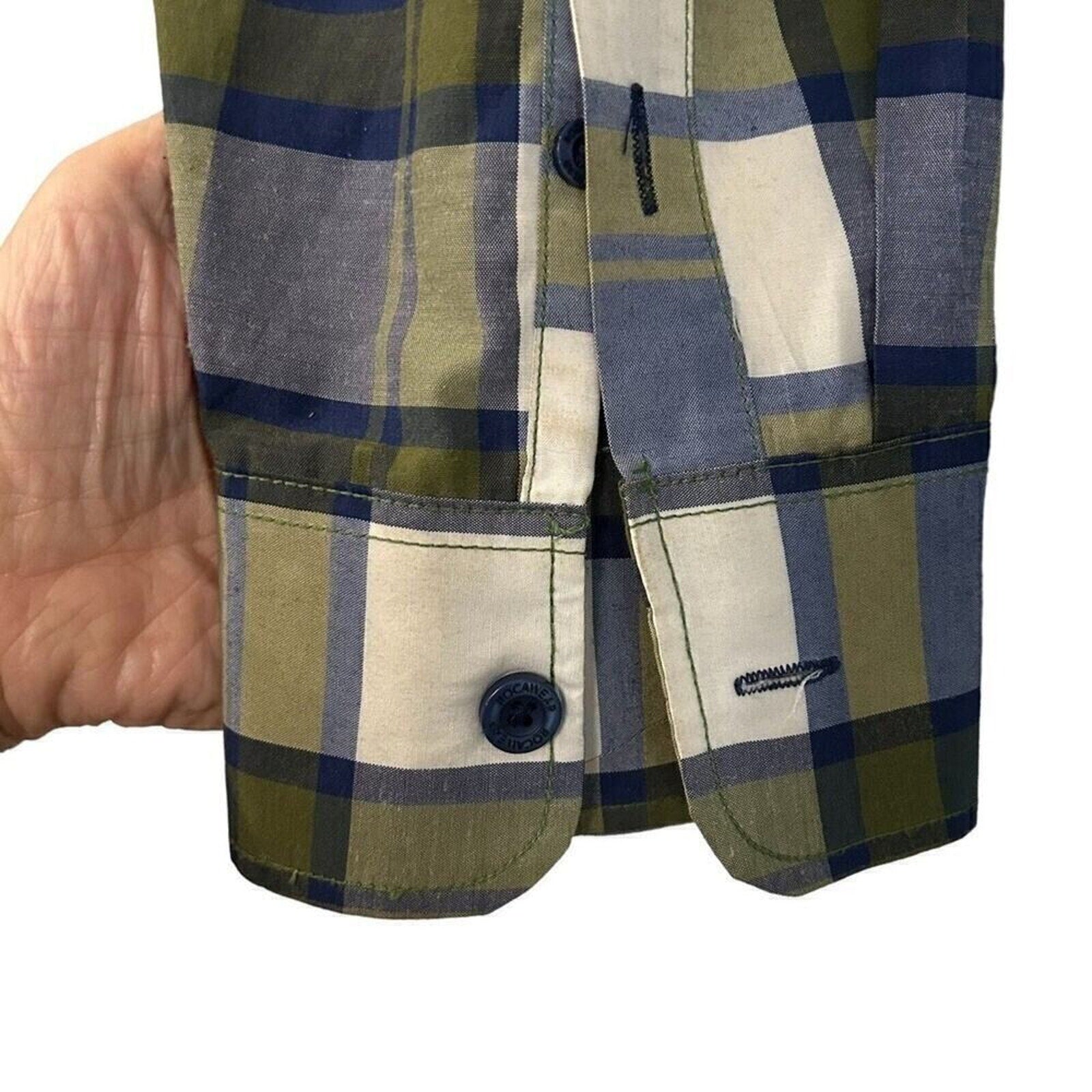 Rockwear Men's Check Button Up Long Sleeve Shirt Multi-Color Size 3X #K1360