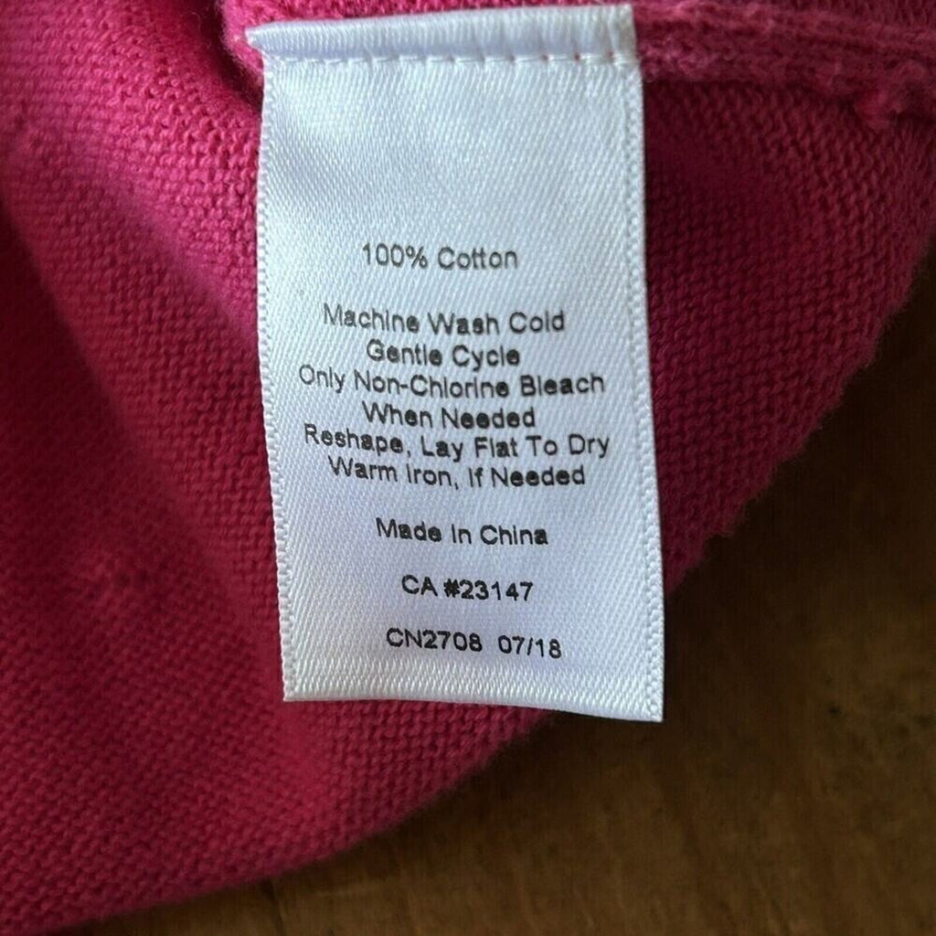Talbots Women's Sweater, Size M, Pink Rose Bud Barbiecore, Barbie Fan #1289