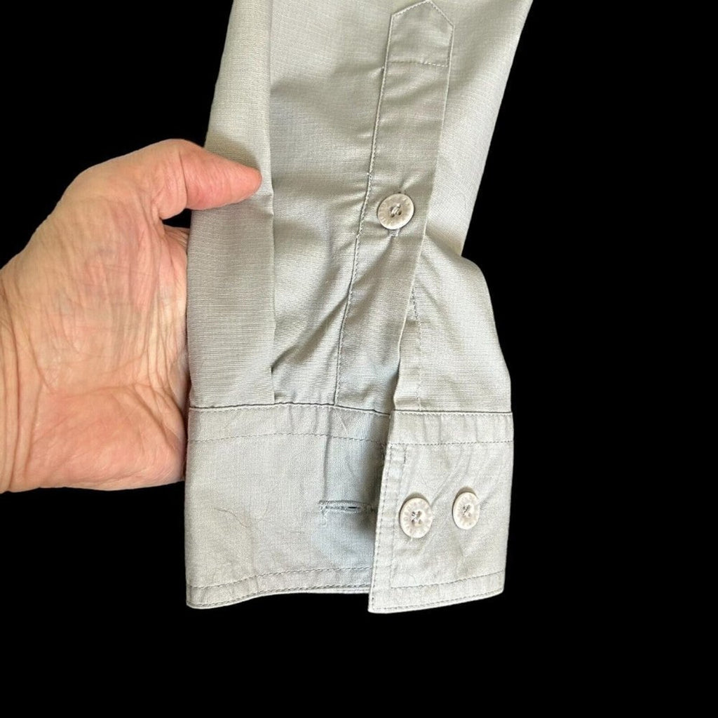 Harley Davidson Vented Rear/Sides Long Sleeve Shirt Gray Relaxed Fit XL #A1197