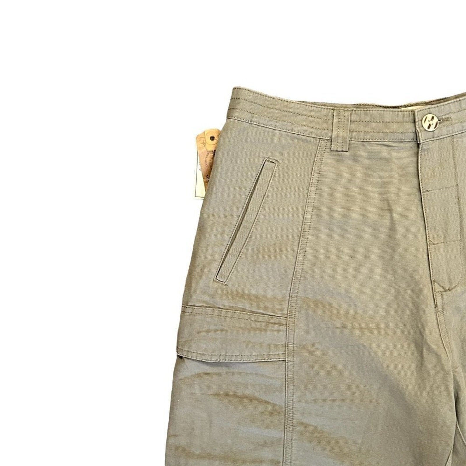 JACHS Men's Cargo Shorts Size 32 Lodin Green Baggy Cargo Pockets #P1532