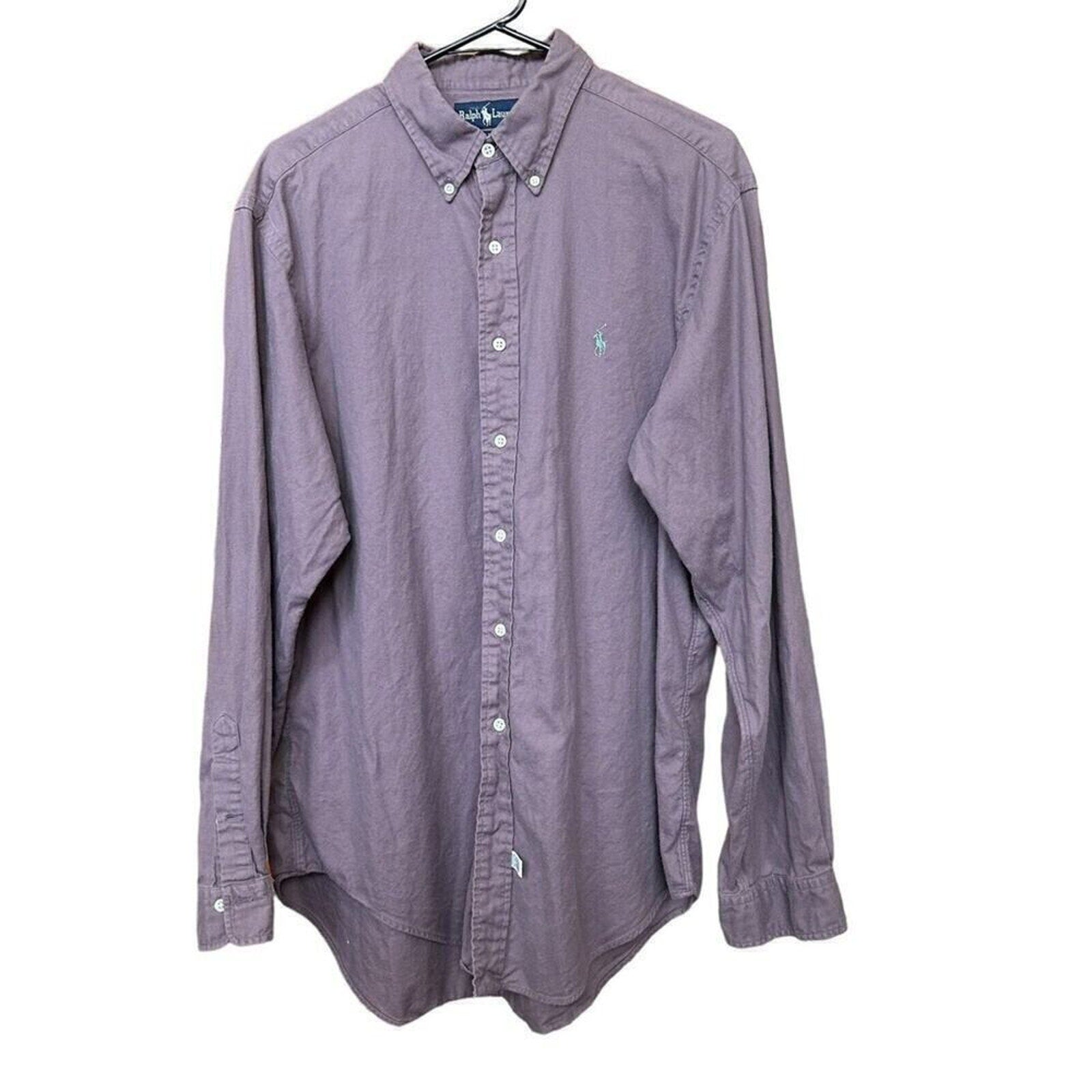 Ralph Lauren Men's Button Down, Shirt, Purple Long Sleeve Cotton Sz. XL #A1185