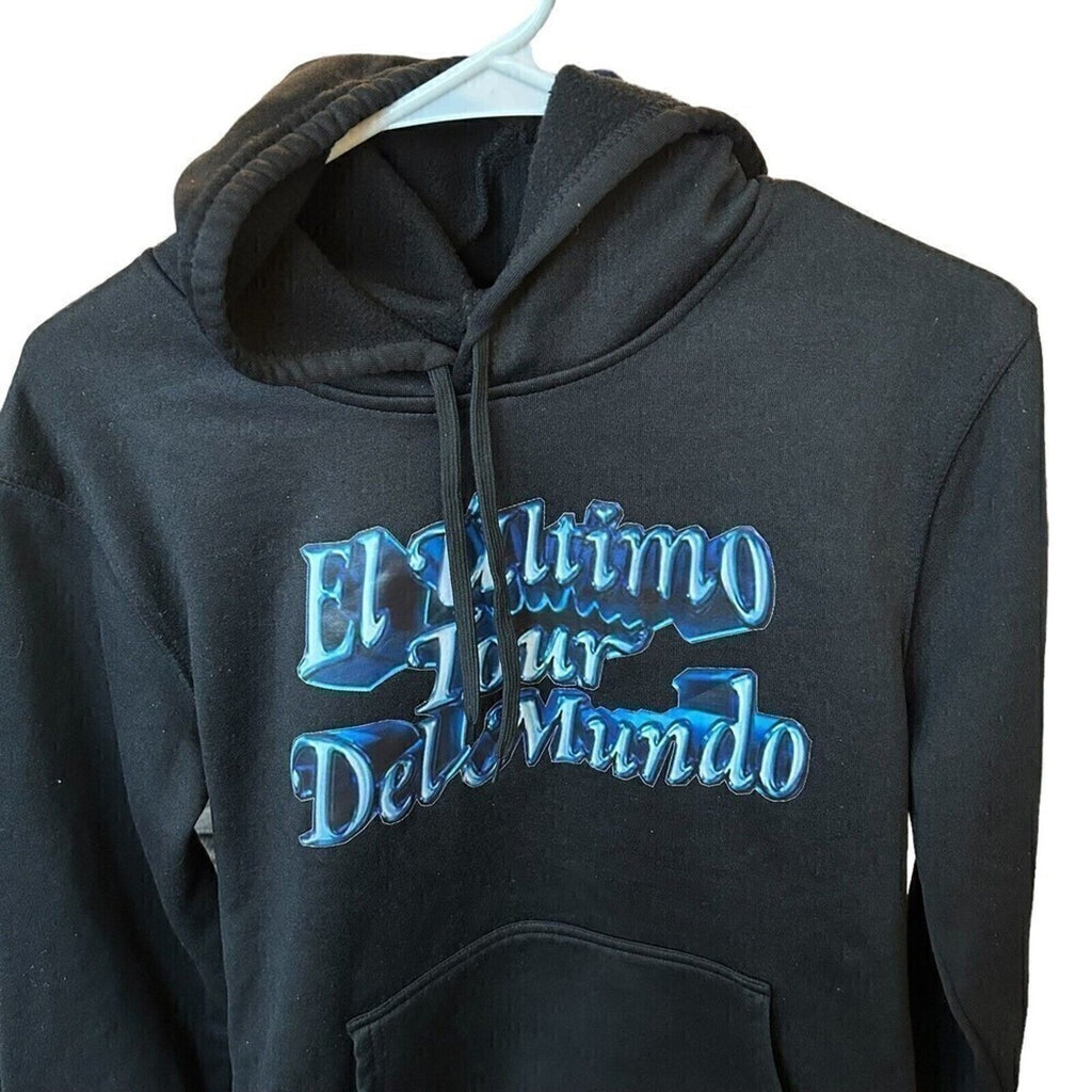 Bad Bunny “El Último Tour” Black Hoodie L – 2022 #J-1339
