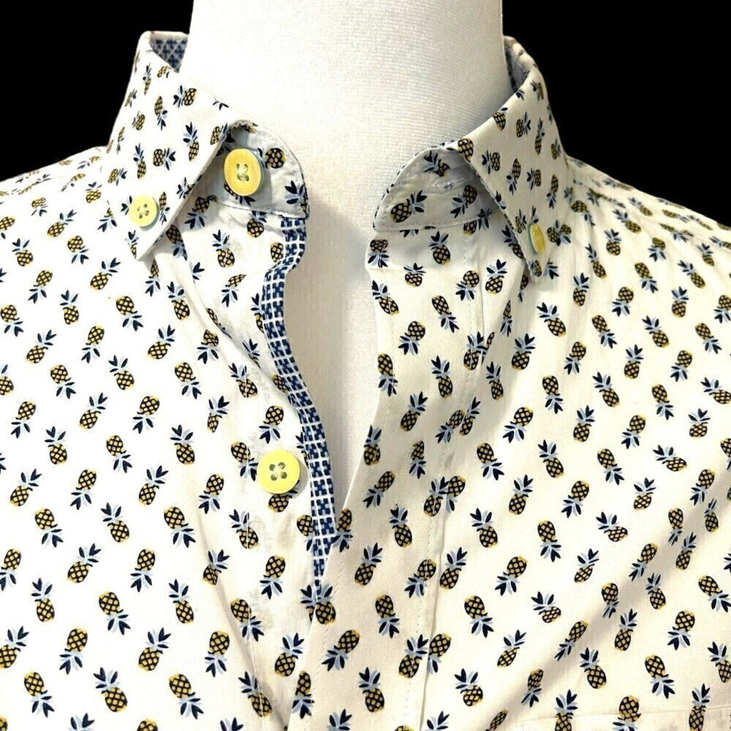Johnston & Murphy Women's Blouse Short Sleeve Pineapple Size (S) #J13