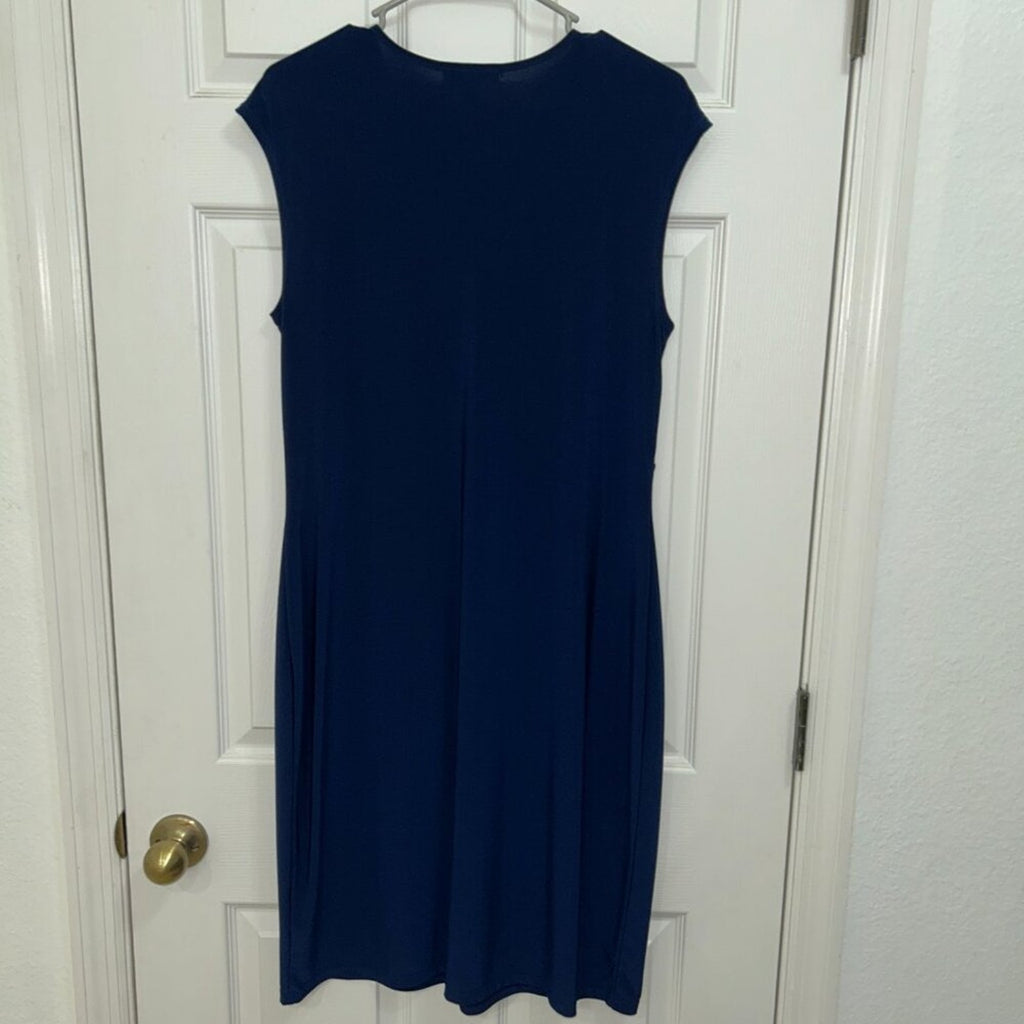 Lauren Ralph Lauren Women's Smart Professional Dress Size Large Navy Blue