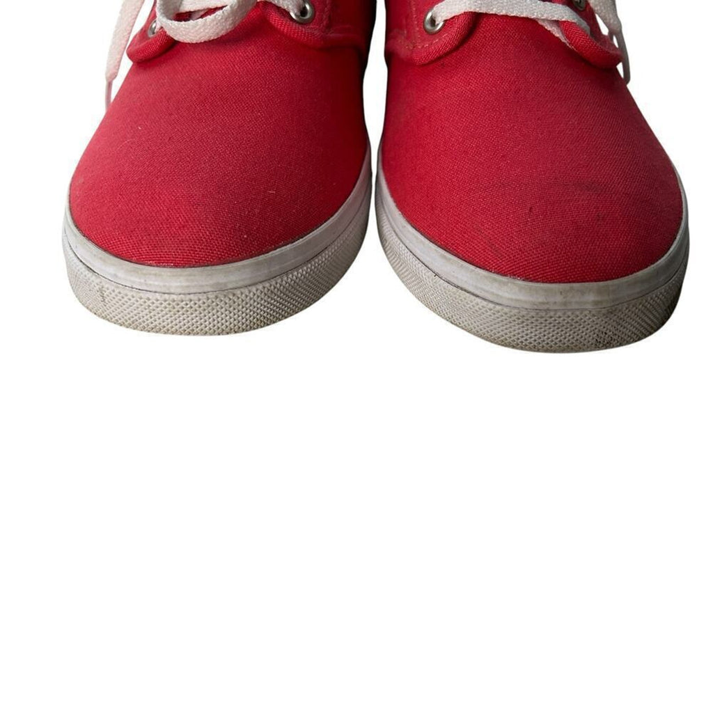 Vans Off The Wall Skate Shoes Light Red Lace Low Top Sneaker Sz. 9 (W)