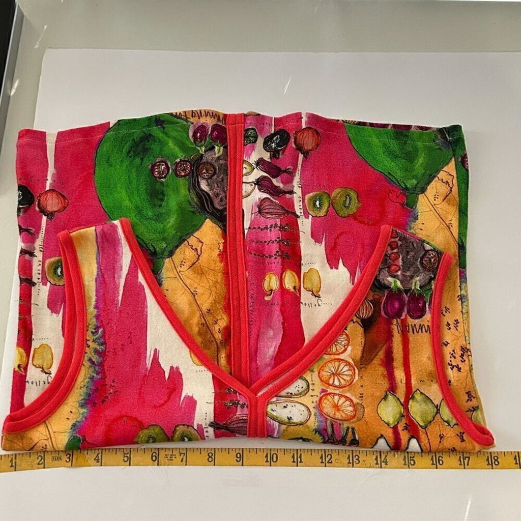 Aldo Martins Abstract Women’s Cotton Tank Top – Size 4, Sleeveless, Made in Portugal #H1552