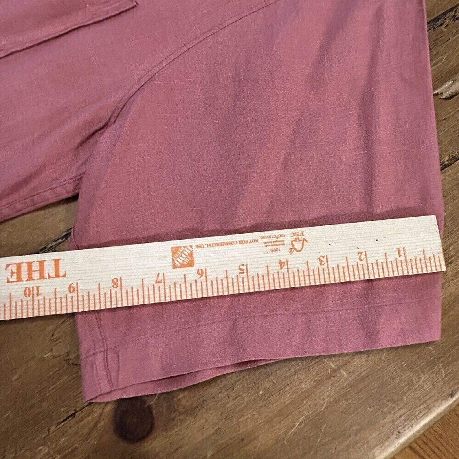 Barry Bricken Men's Short Sleeve Linen Shirt, Button Up Size Large Beachy #F1232