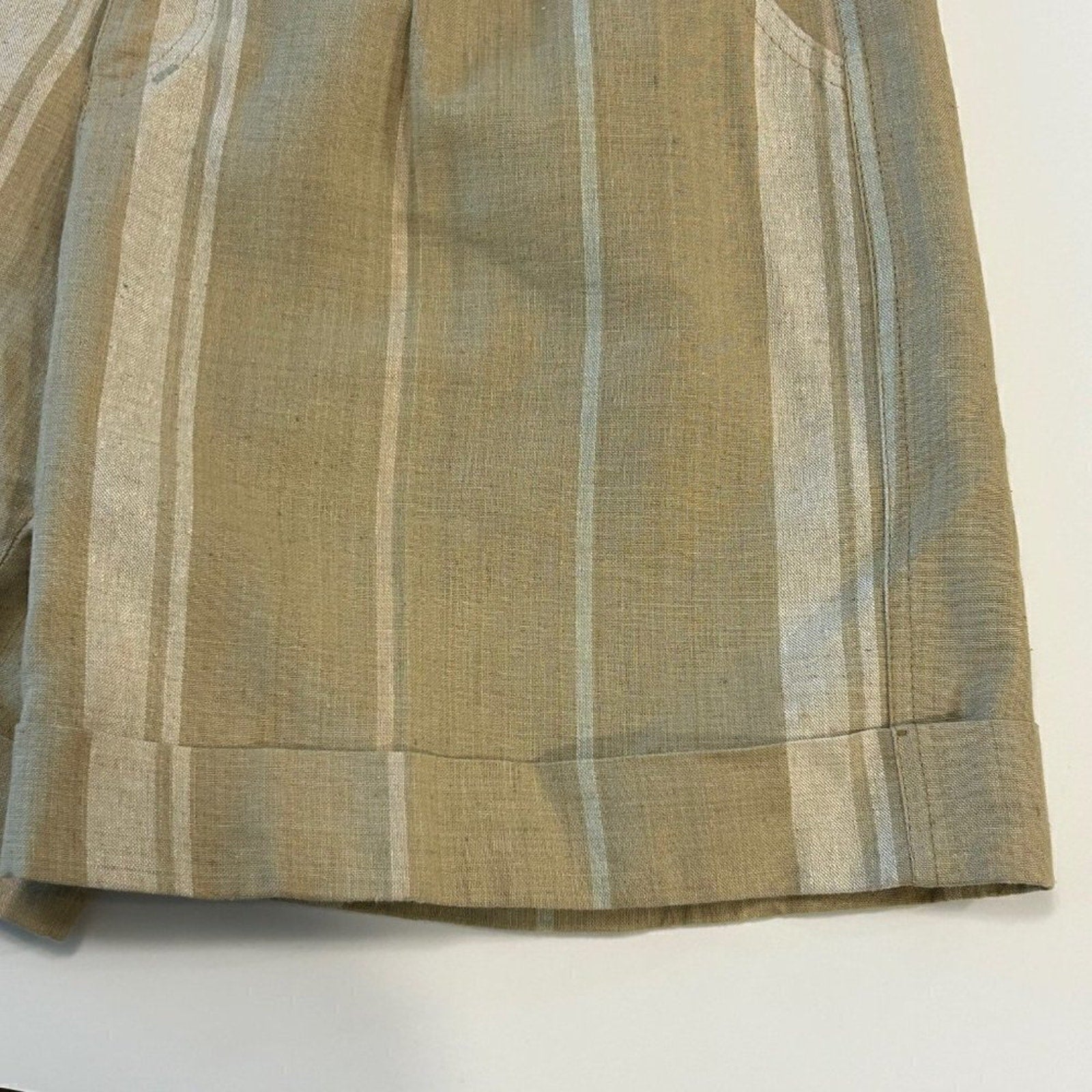 Cetro Republic Women's Shorts Vintage 1990's Size 9-10 Linen Blend #F1233