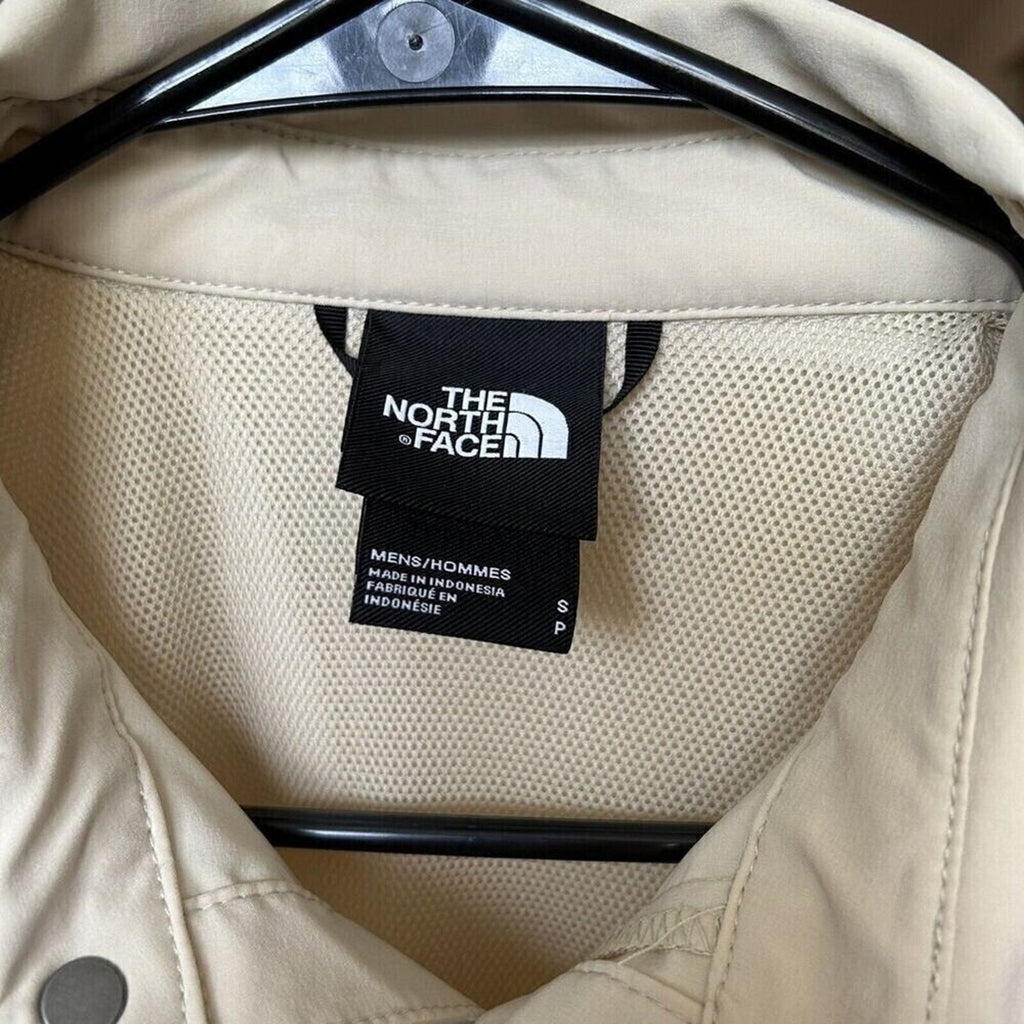 Men's The North Face Sniktau Short Sleeve Sun Shirt Vented Beige Size (S) #1140