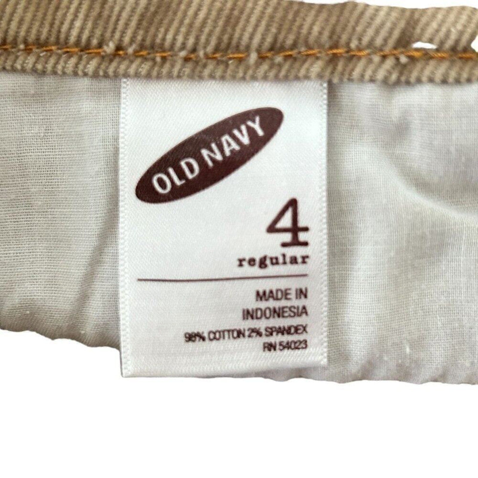 Old Navy Women's Classic Flannel Corcory Skirt Size 4 Tan 4 Pockets See Photos