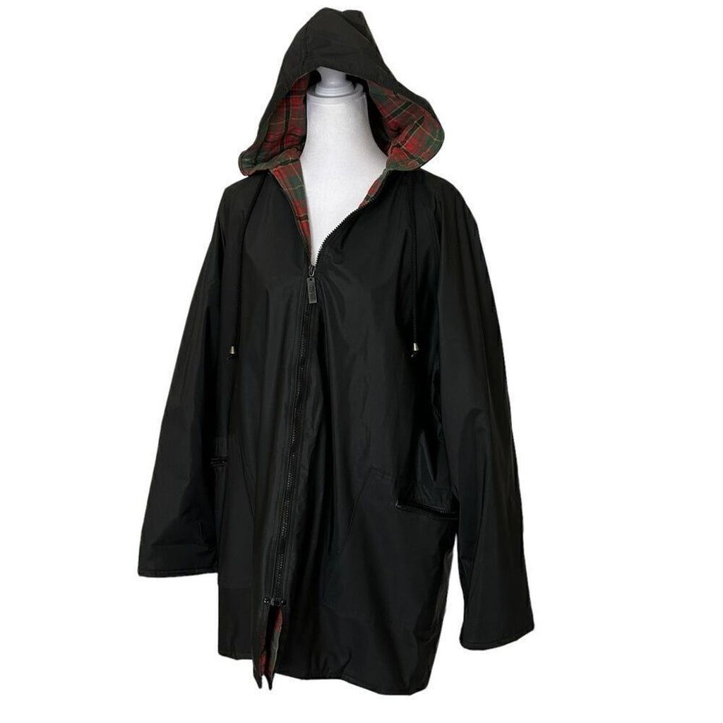 Totes Men’s Three-Season Hooded Jacket – Flannel Lined, Size Large, 2 Zipper Pockets – Fall Winter Spring Outerwear