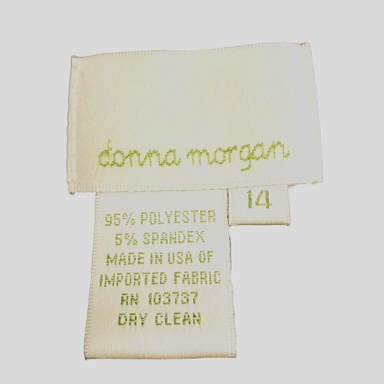 Donna Morgan women’s midi fit‑straight dress size 14 geo polka dot