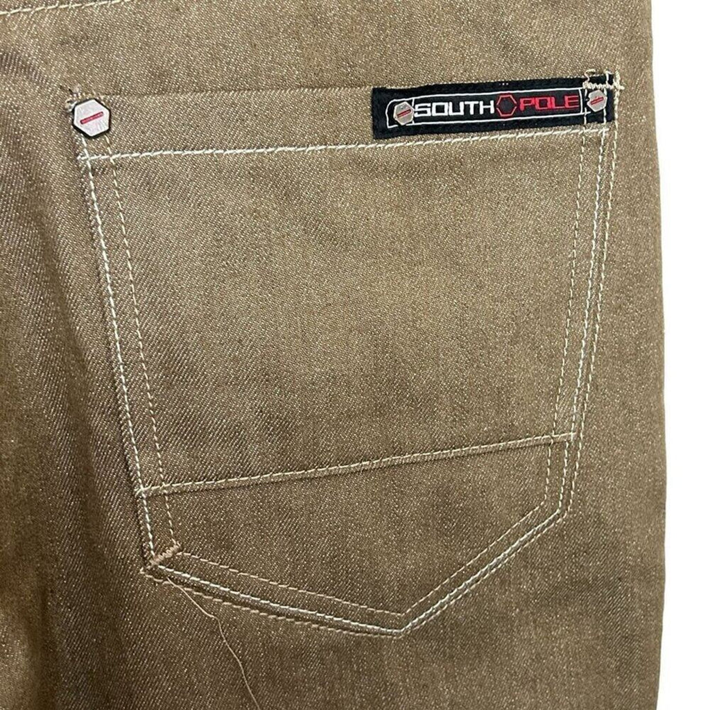South Pole Men's Deep Khaki Pants Size 32 x 30 NWT Heavy Canvas Style #PJ3-1559