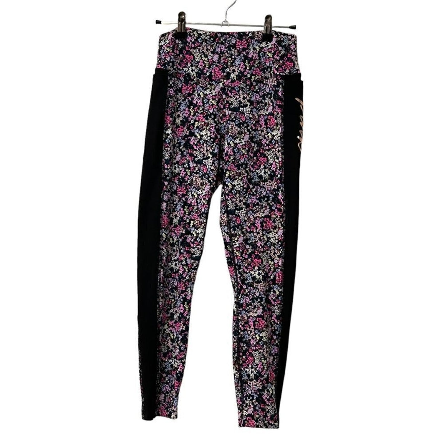 Victoria Secret Womens Pink Ultimate Leggings Size S/P Stretch Floral #N1406