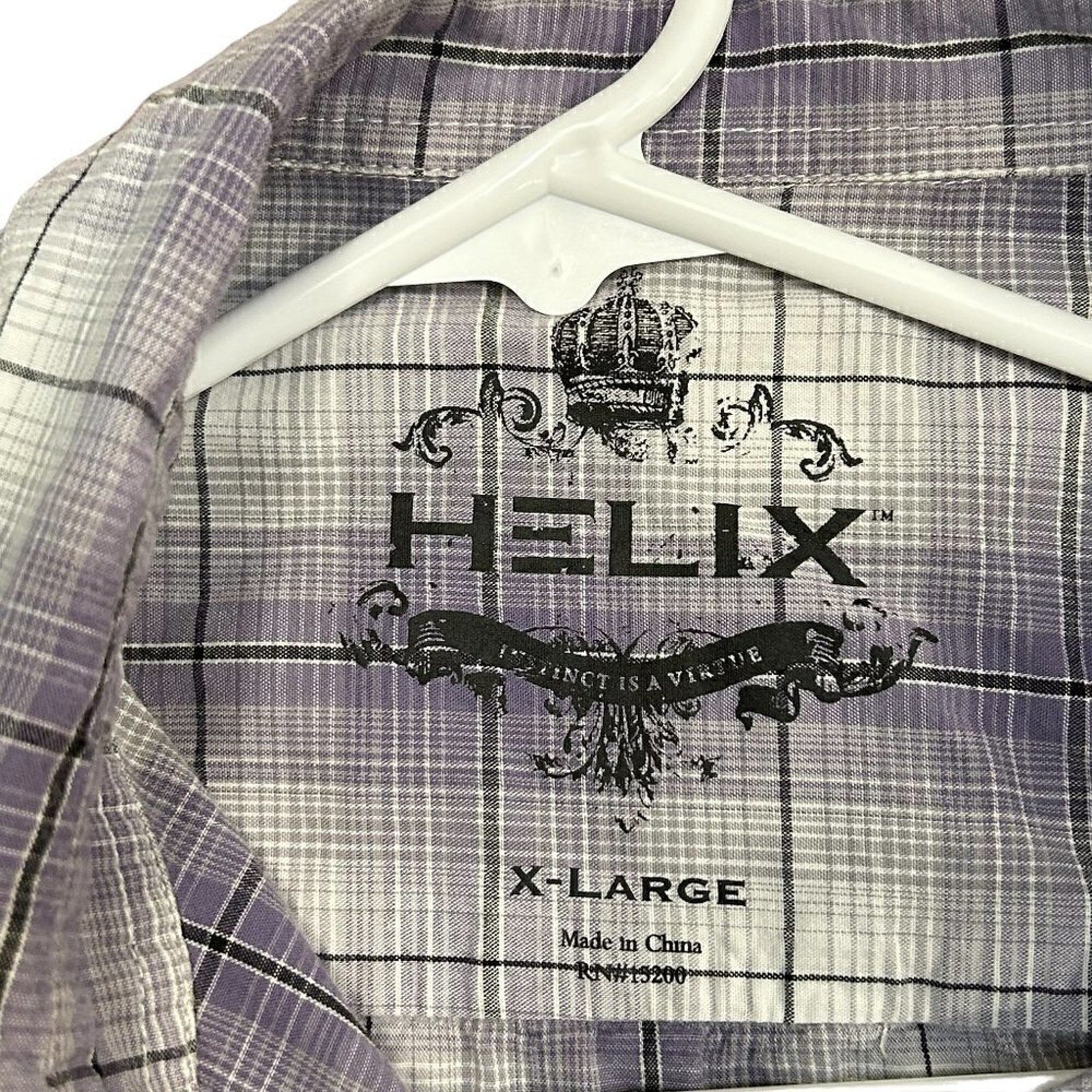 Helix Mens Black Pearl Snap Shirt Size ( XL )  Long Sleeve Western Cowboy #M1386