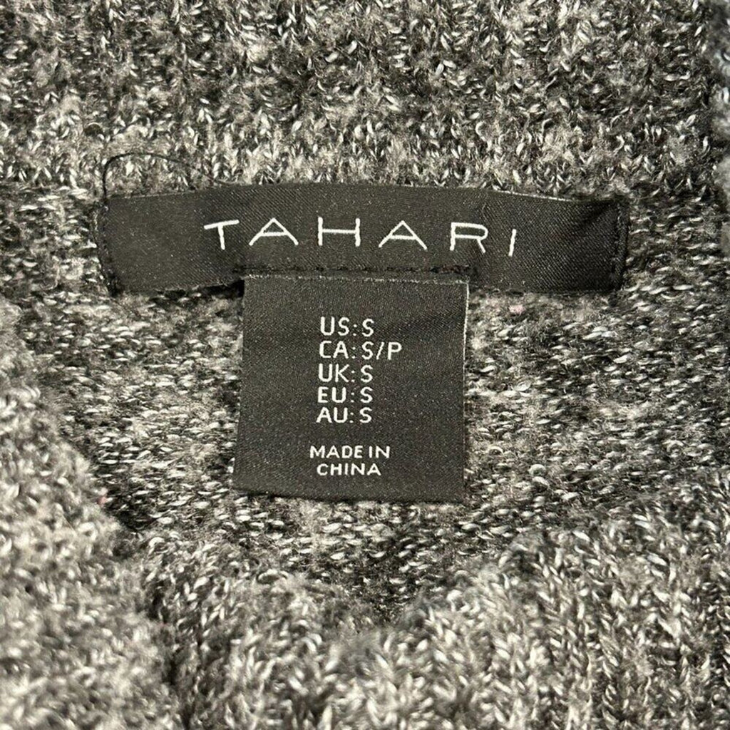 Tahari Women's Size S (Oversized) Cowl Neck Sweater, Grey, Long Sleeve #N1431
