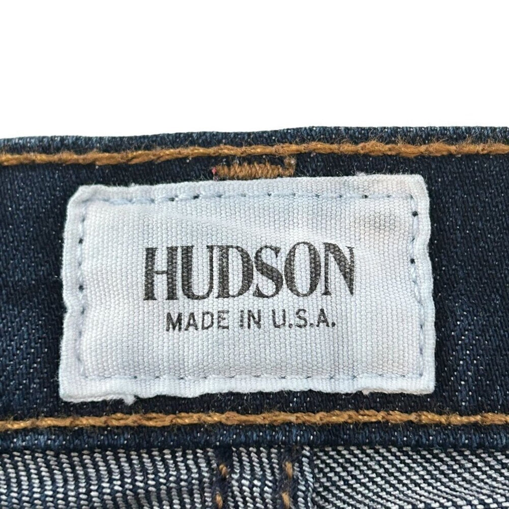 Hudson Women's Jeans Size 27 Mid-Rise Slim Legs Dark Wash Blue Stretch #J3-1566