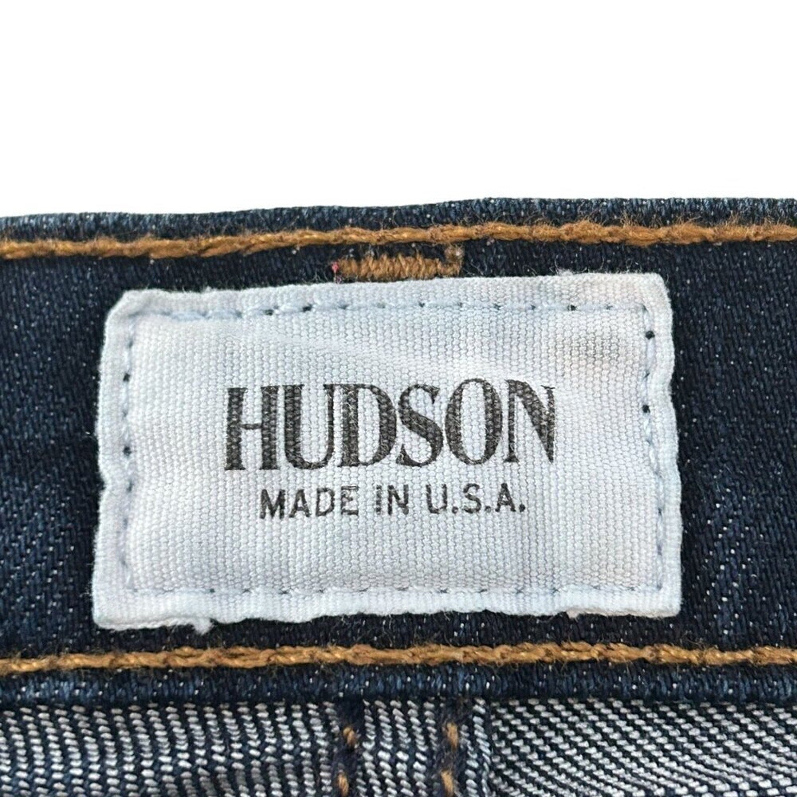 Hudson Women's Jeans Size 27 Mid-Rise Slim Legs Dark Wash Blue Stretch #J3-1566