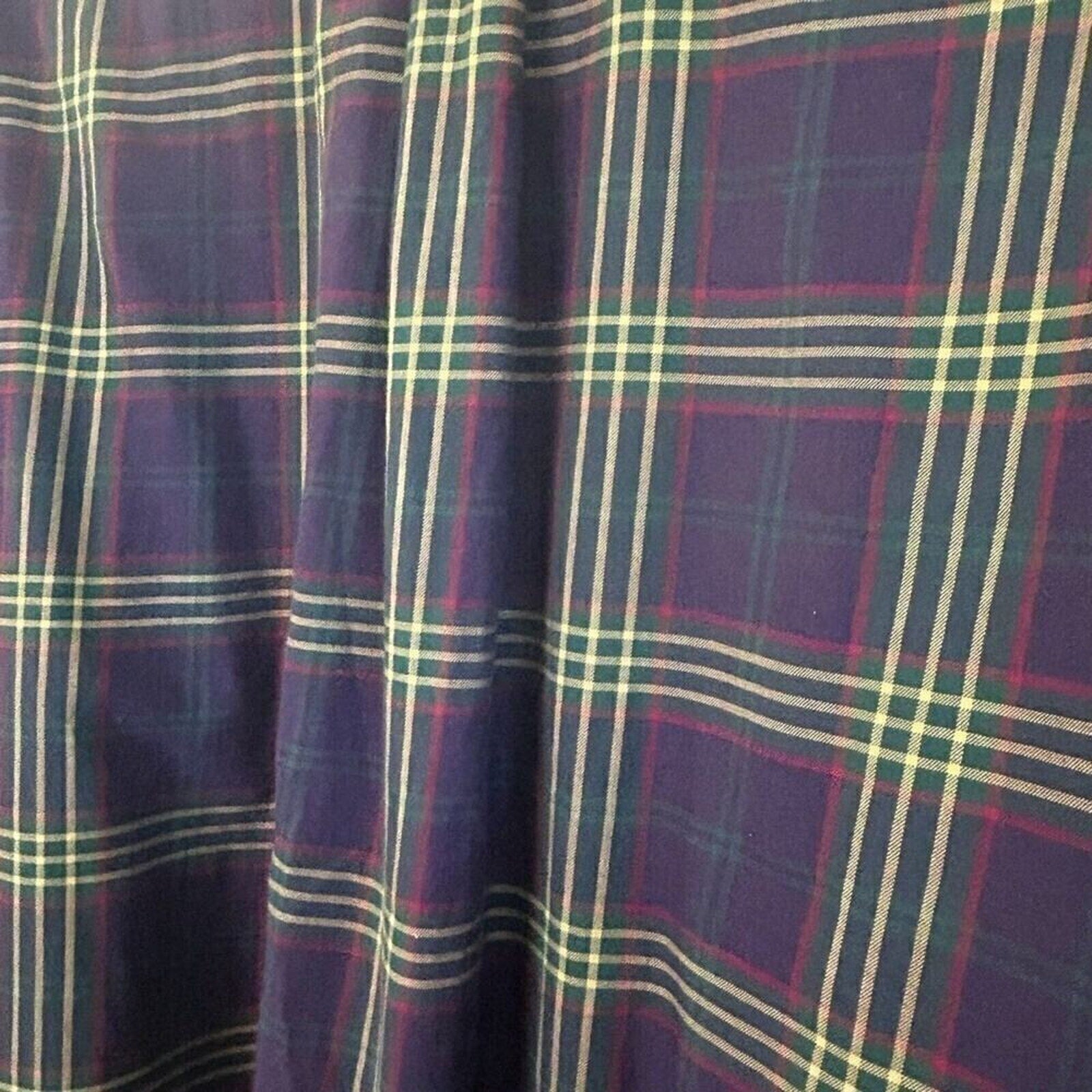 Ralph Lauren Men's Shirt Long Sleeve Purple Plaid Button Down Size Large #K1359