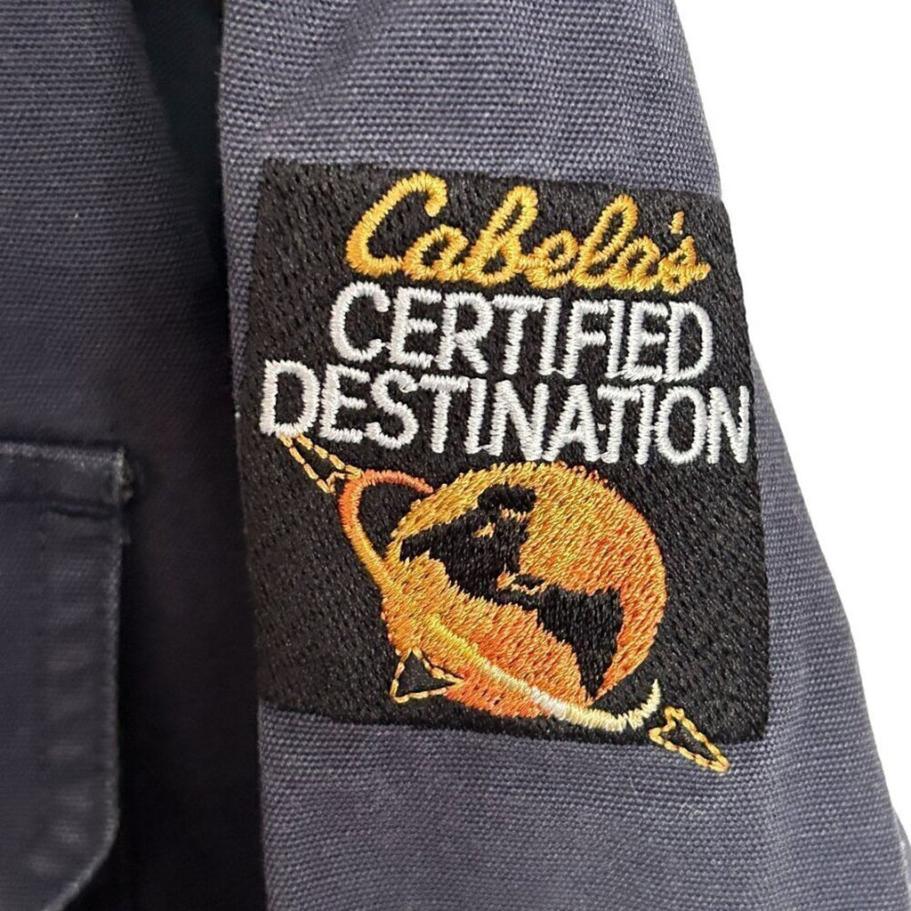 Cabela's Blue Tan Long Sleeve Heavyweight Men's Outdoor Shirt Size XL #H