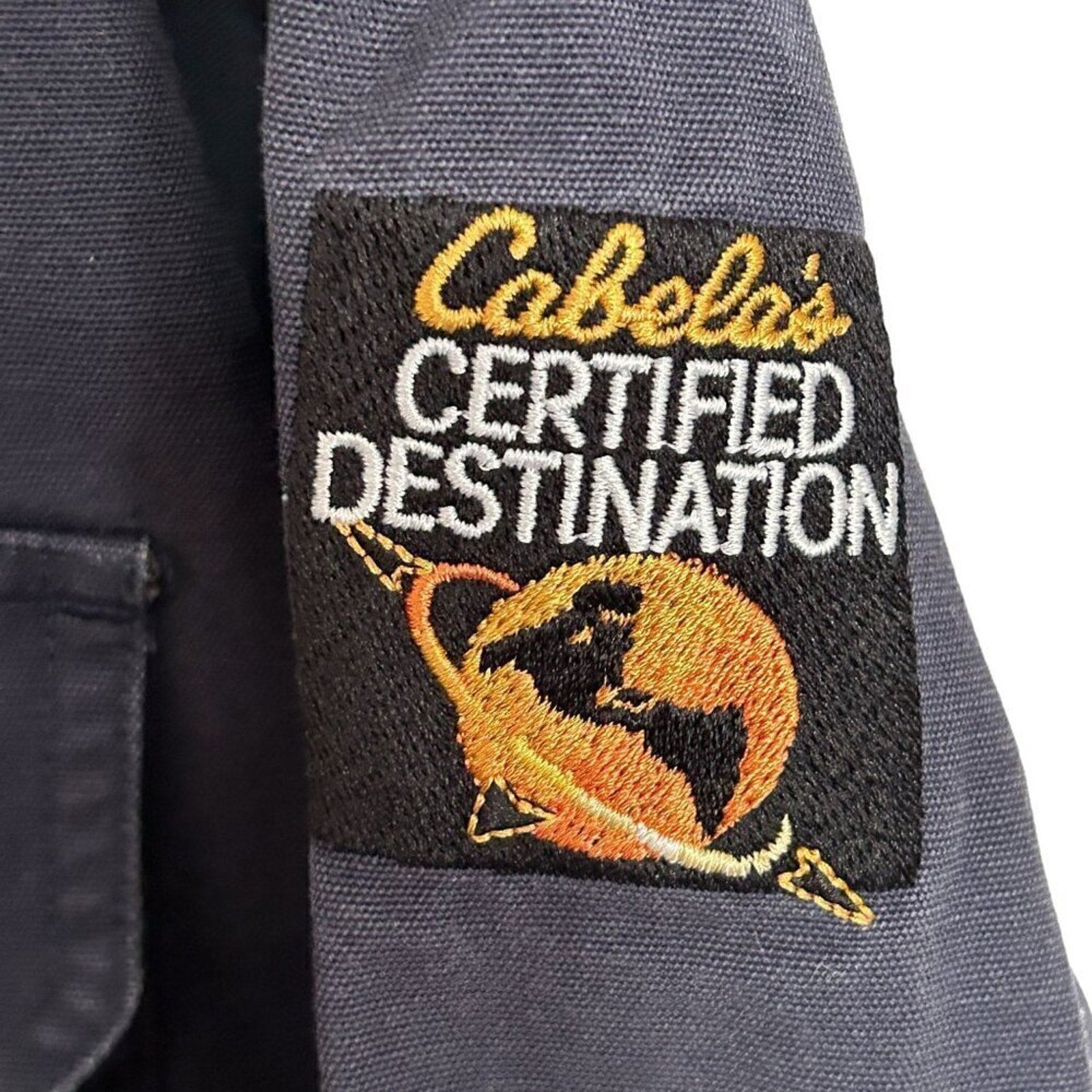 Cabela's Blue Tan Long Sleeve Heavyweight Men's Outdoor Shirt Size XL #H