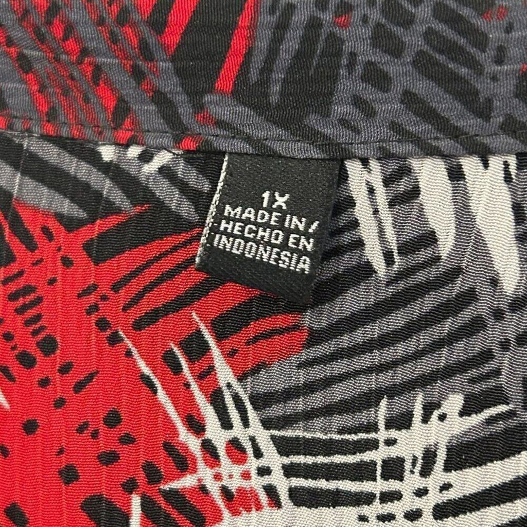 R.T. Fashions Women's Blouse/Camisole Combo Size 1X Polyester #BH