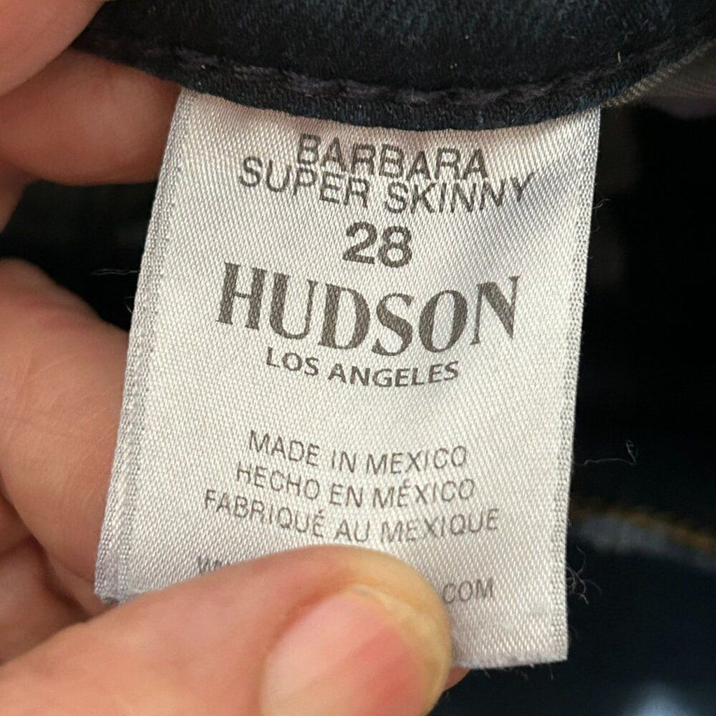 Hudson Jeans Barbara Super Skinny Ankle - Stretchy Size 28 Mid Rise #J4-1589