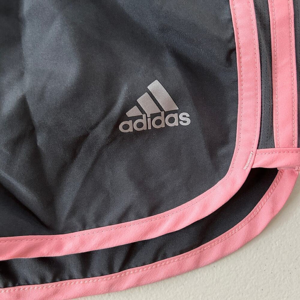 Adidas Women’s M20 4″ Run Marathon Shorts – Size S, Black with Pink Accents
