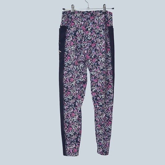 Victoria Secret Womens Pink Ultimate Leggings Size S/P Stretch Floral #N1406