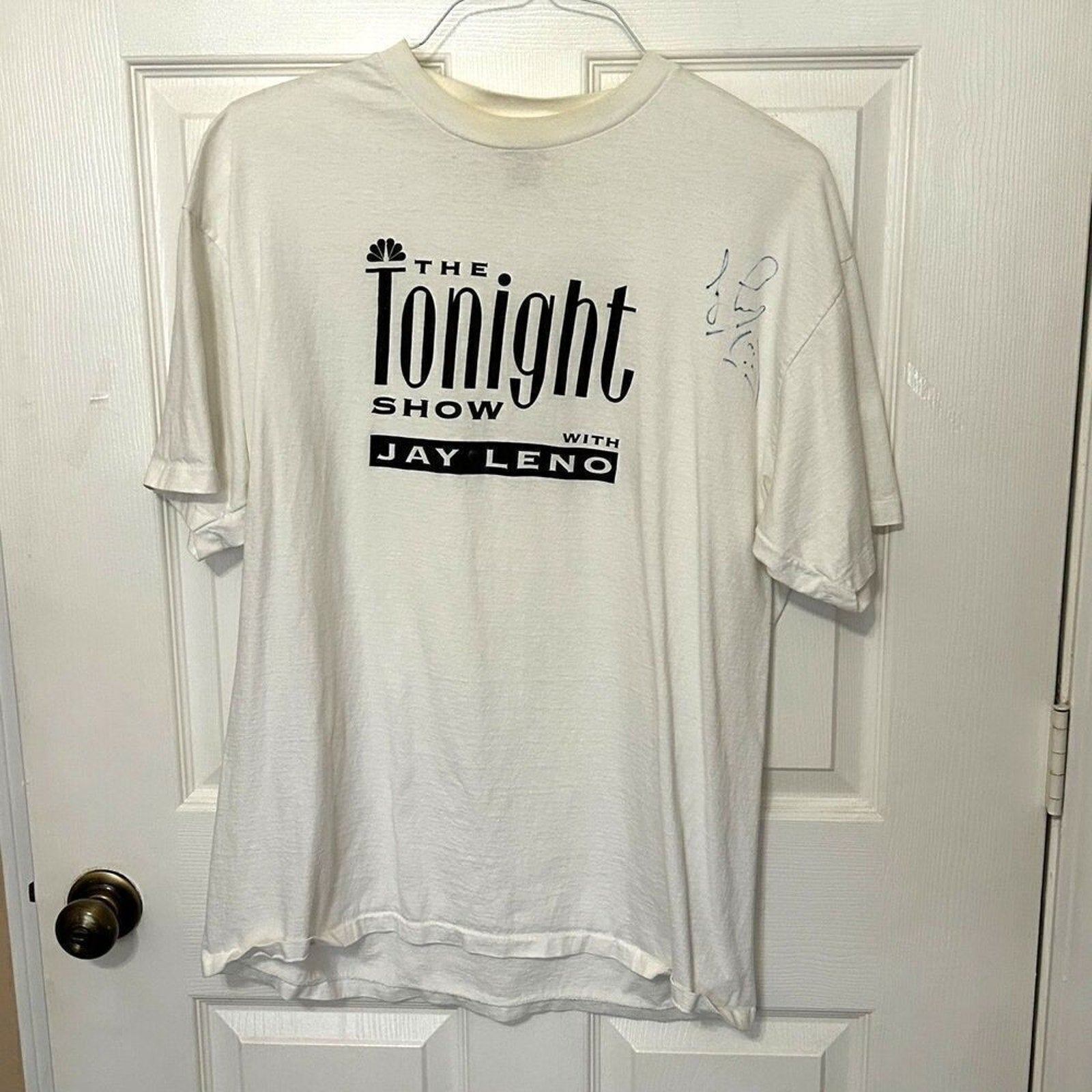 Vintage The Tonight Show Jay Leno Signature T-Shirt Size XL