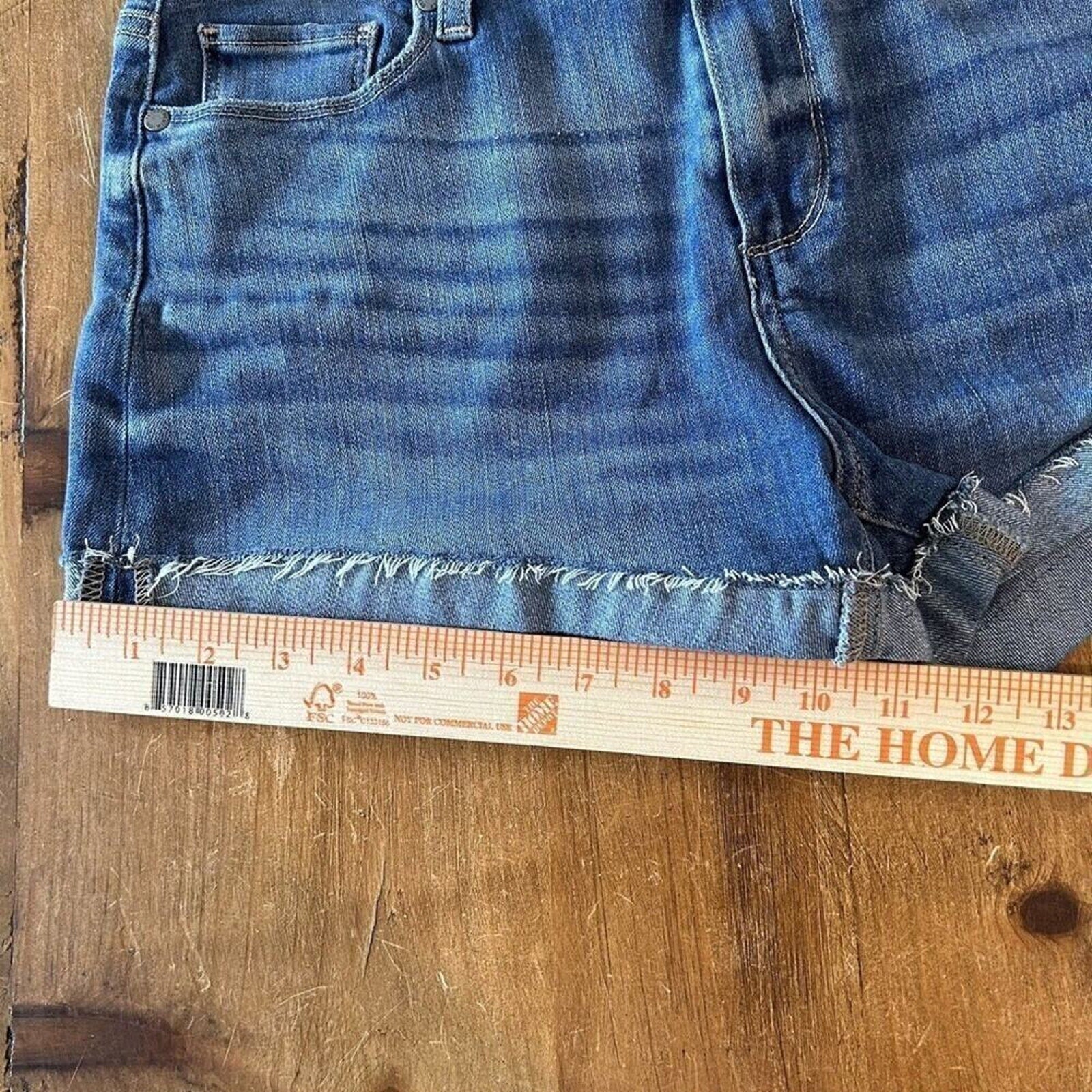 Paige Womens Jimmy Jimmy Shorts Festival Denim Cutoff Stretch Sz. 28 #A1158