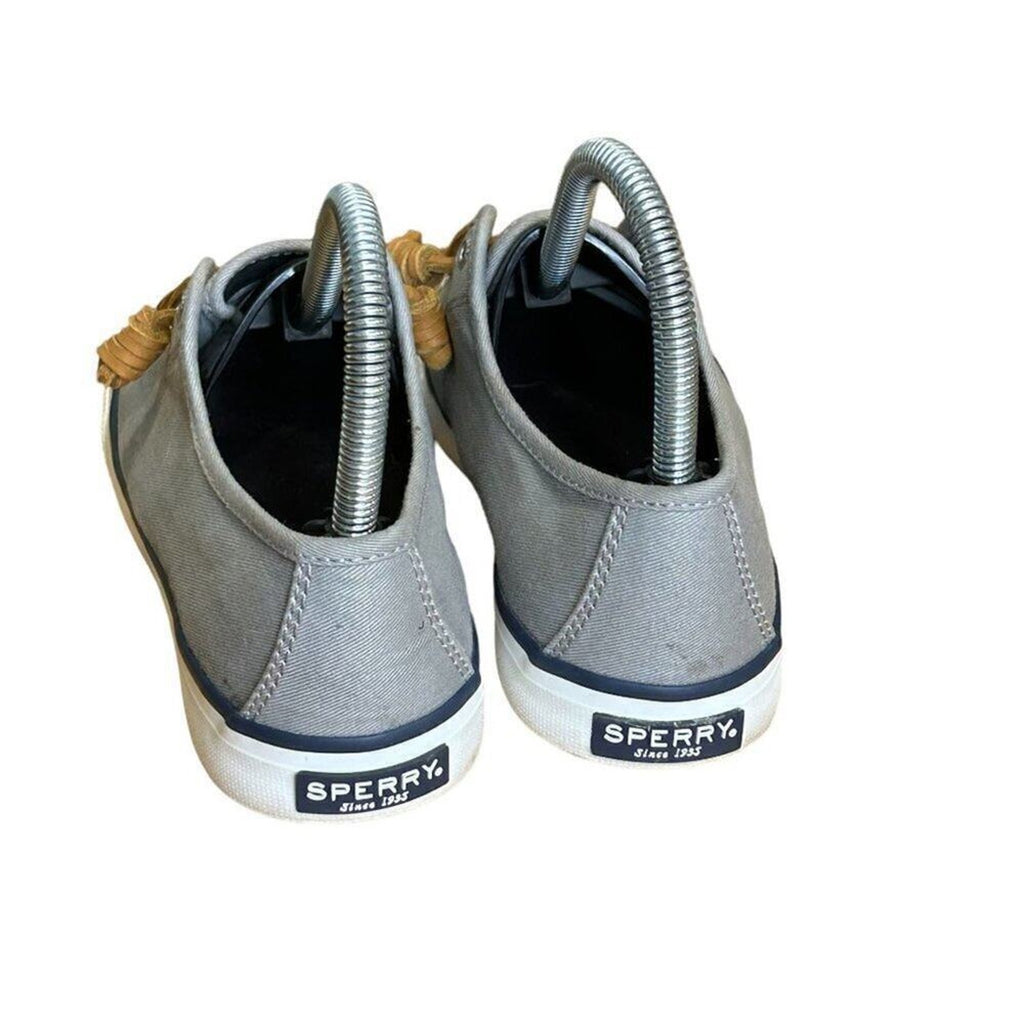 Sperry TopSider Boat Shoe Slip-on Women's 6 - Grey Shoes Brown Laces