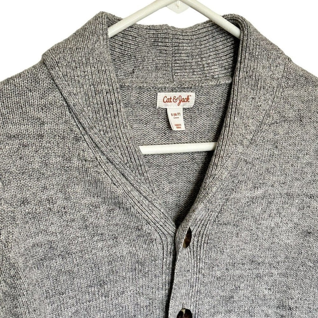 Cat & Jack Button Up Cardigan Sweater Size S (6-7) See Ext. Measurements #D1461