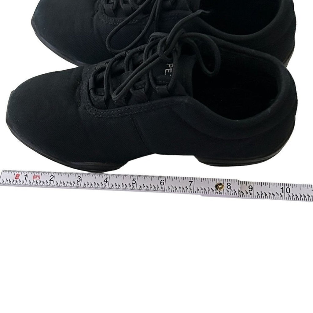 Capezio Women’s Canvas Comfort Shoes — Black, Snug Fit, Size 8 #1535