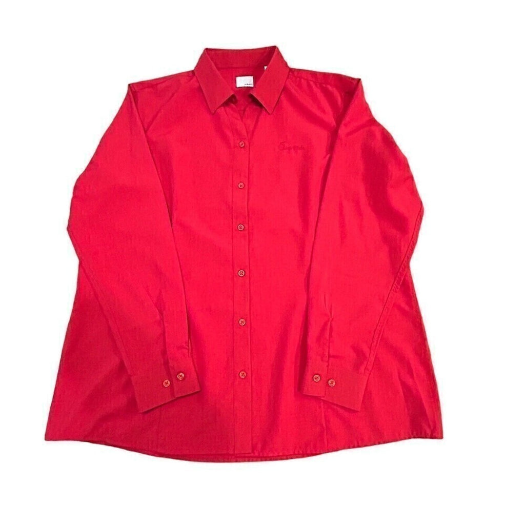 Chick-fil-A Button Up Shirt Men's oobe Red Size 2XL #F1243
