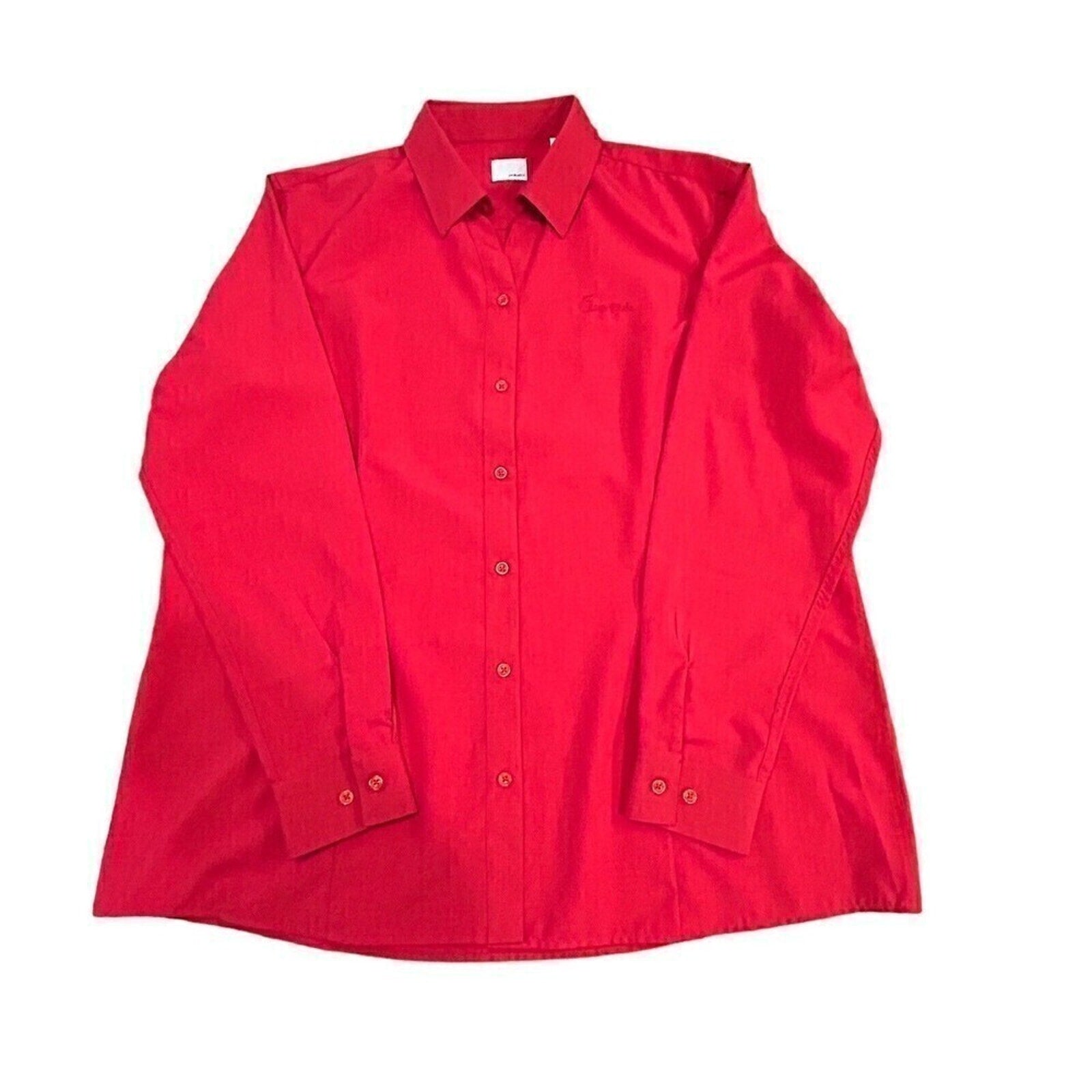 Chick-fil-A Button Up Shirt Men's oobe Red Size 2XL #F1243