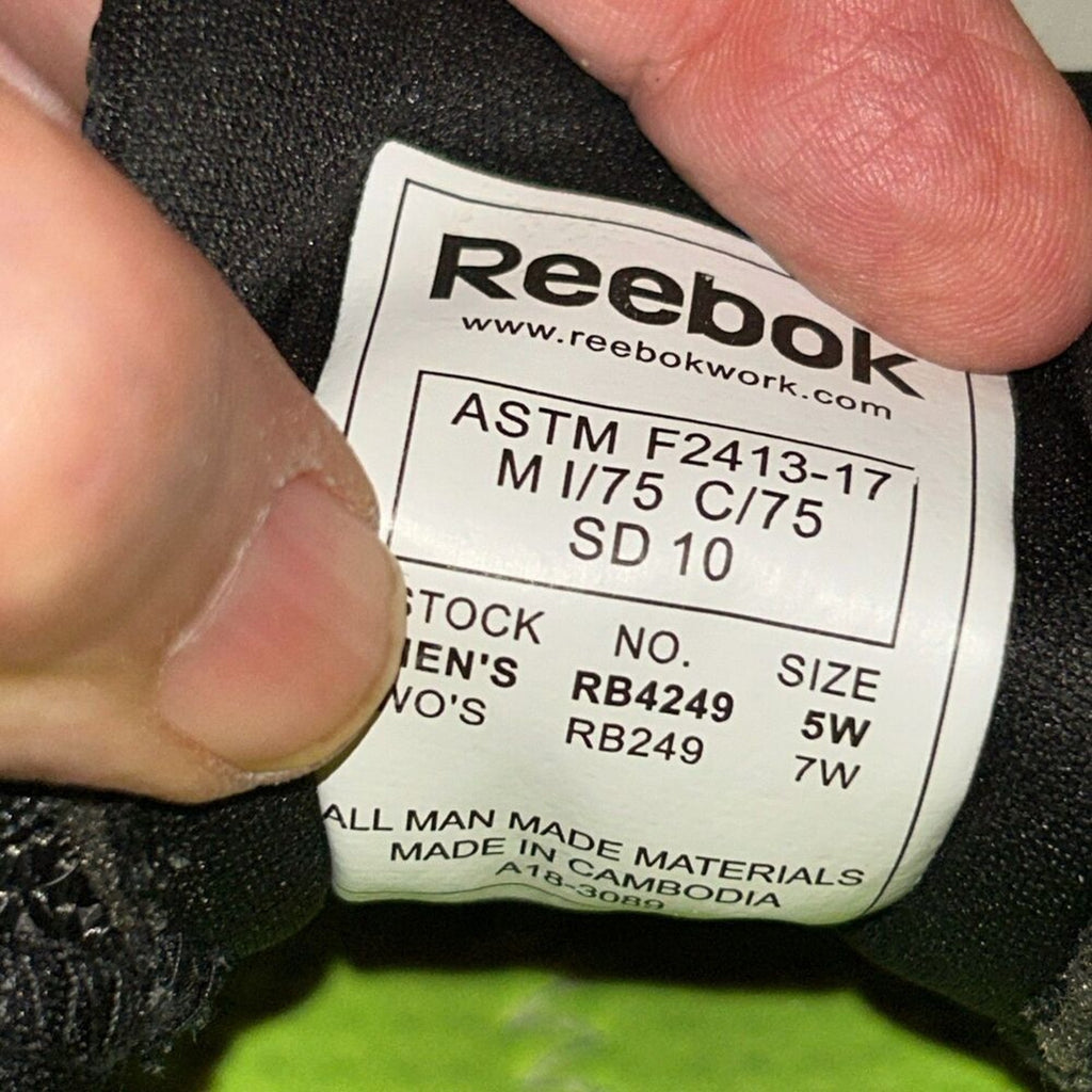 Reebok Ultra Composite Toe Athletic Work Shoes — Men’s 5W / Women’s 7W #S6