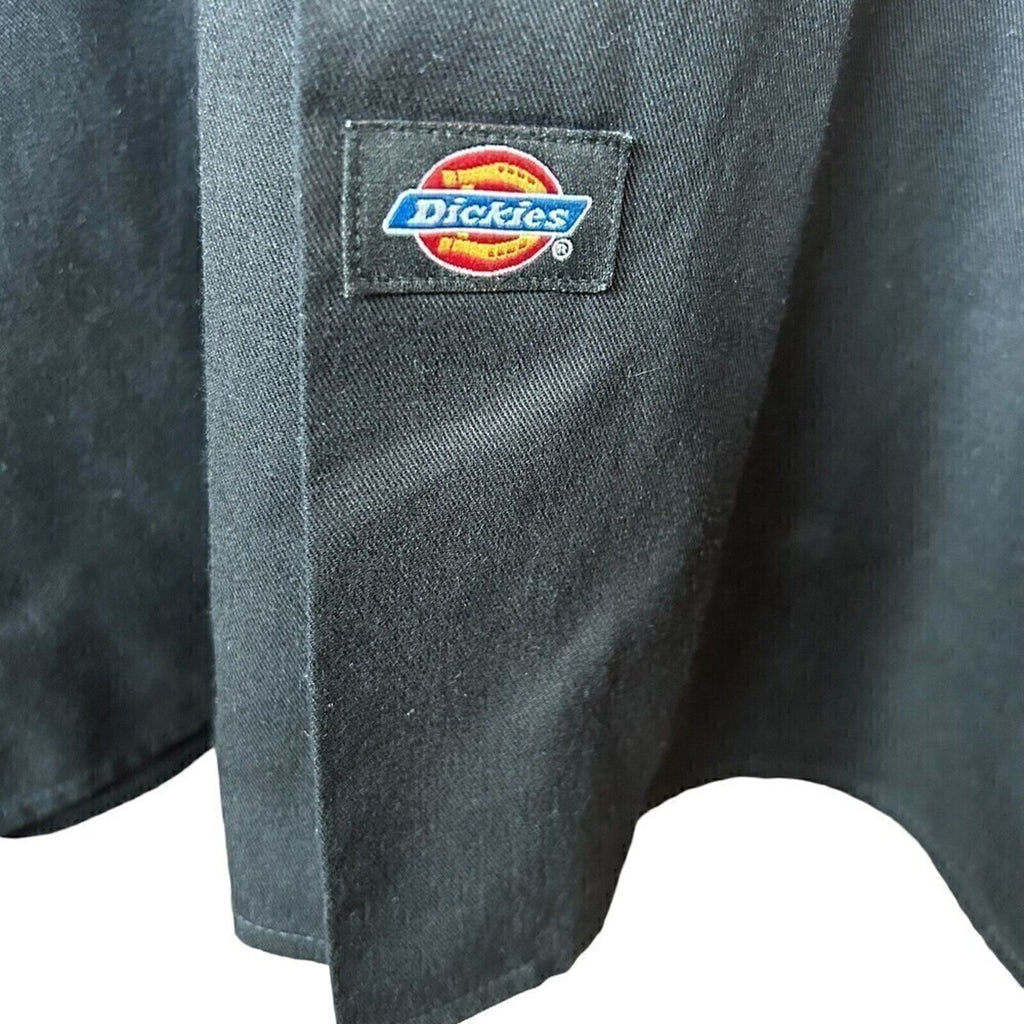 Dickies, Men's Relaxed Fit Long Sleeve Work Shirt, Size 2XL, Black, #1151