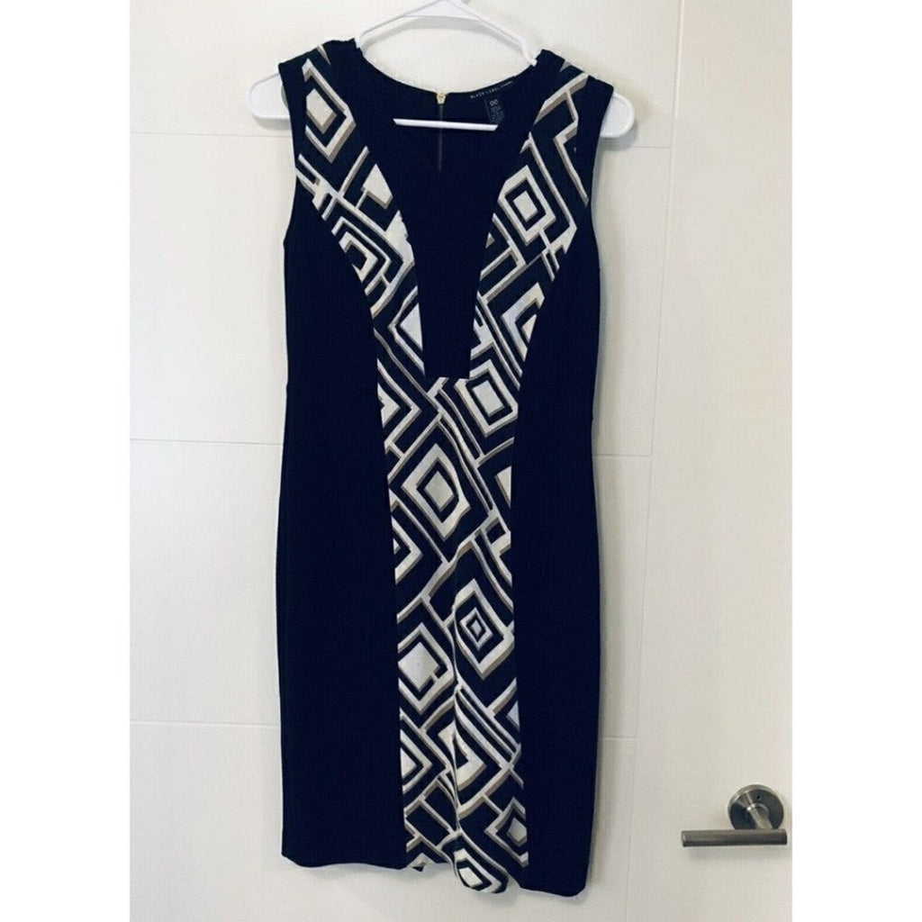 Black Label by Chico’s black and white dress size 00 (XS)