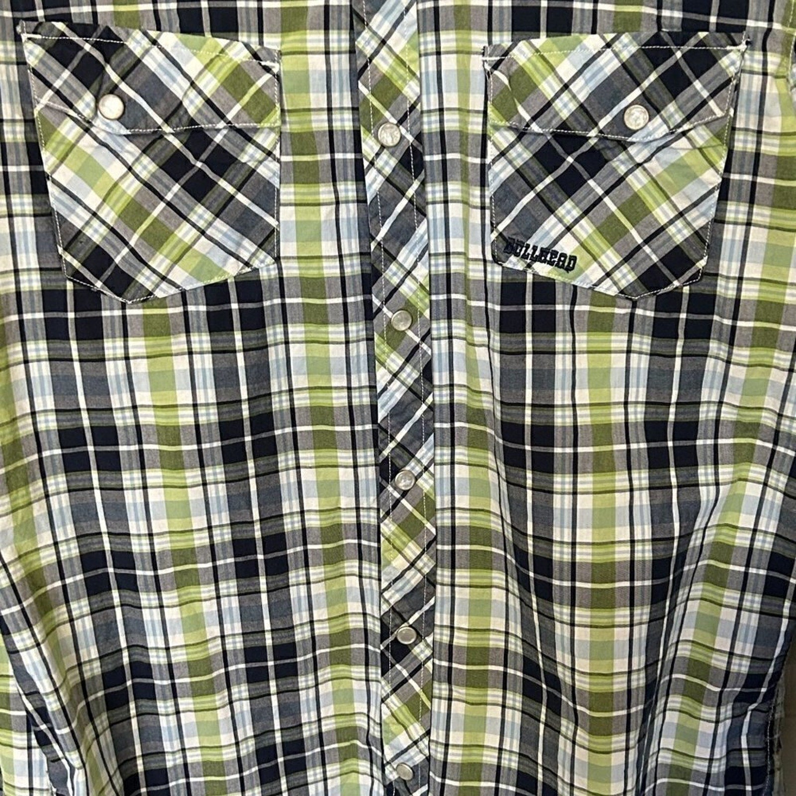 Bullhead Men's Size M Shirt Pearl Snap Western Cowboy Rodeo Lg. Sleeve #B1460