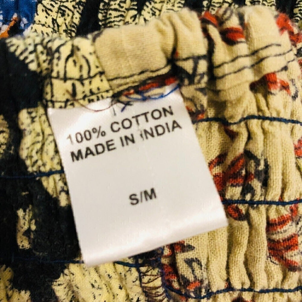 Jumpsuit Sleeveless for Women, Sz. S/M Blowsy Legs, Stretch Top, Multicolor Boho