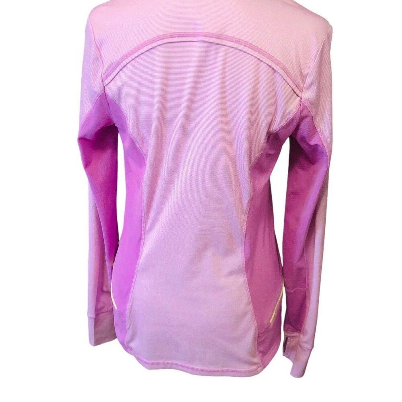 Xersion Light Pink Stripe 1/4 Zipper Women's Tennis Light Windbreaker Size (M)