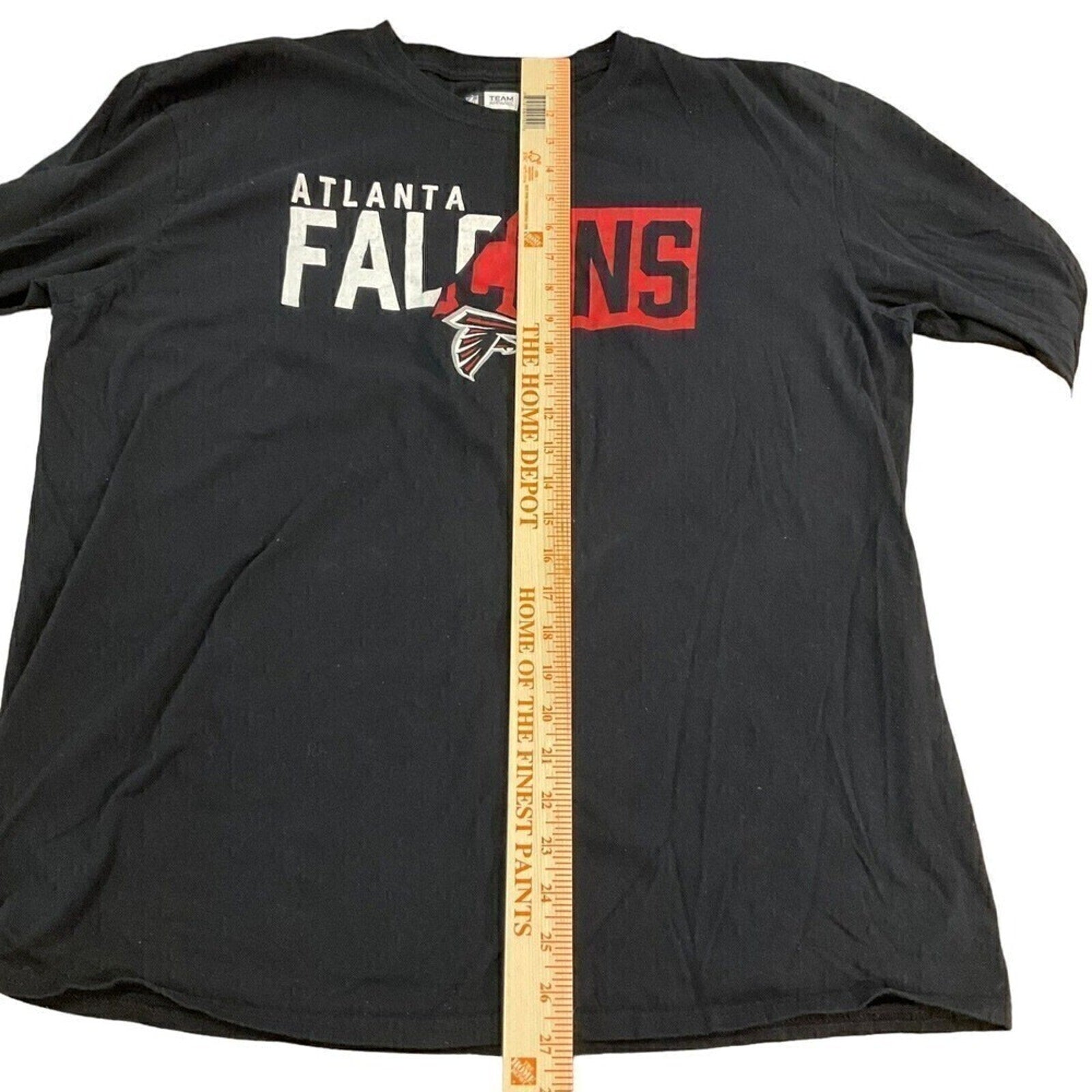 Atlanta Falcons Football Team Fan T-Shirt Black, Long Sleeve Siz. XL, See Photos
