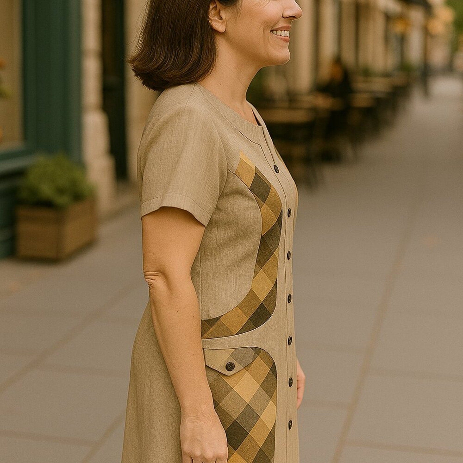 Luk.s Women’s Linen Dress Size 52 (US XL) NWT – New With Tags