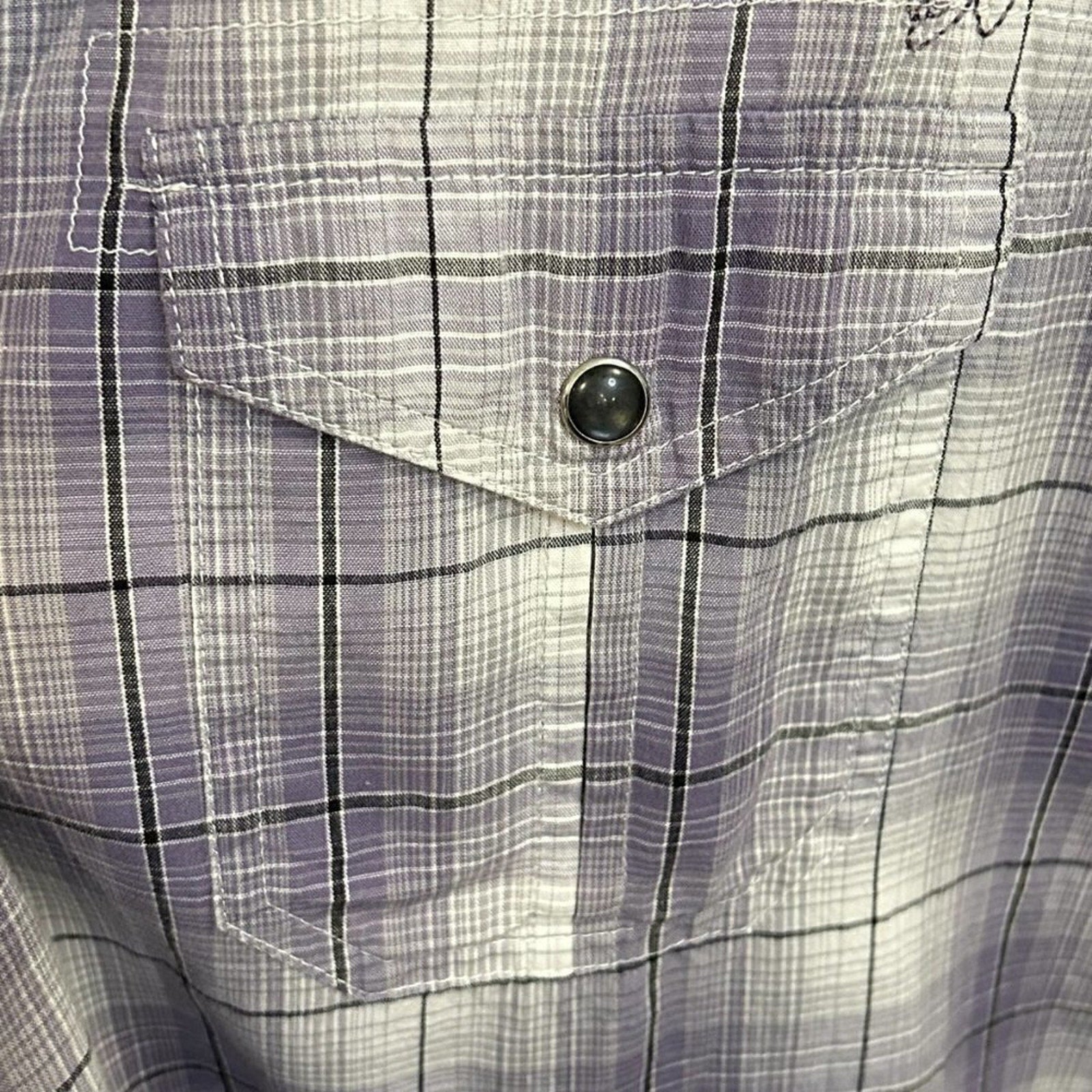 Helix Mens Black Pearl Snap Shirt Size ( XL )  Long Sleeve Western Cowboy #M1386