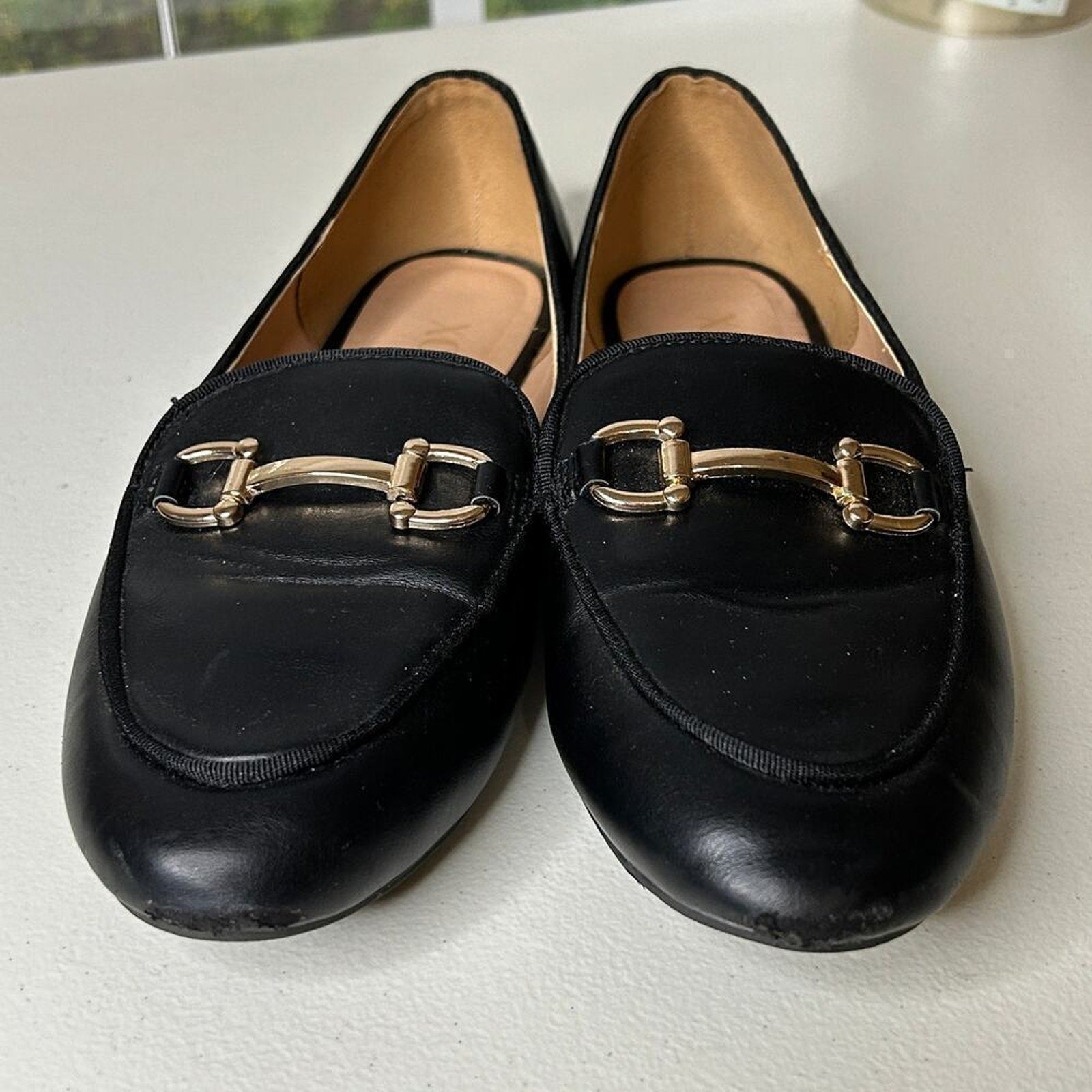 XOXO Women’s Casual Flats Loafers — Size 9 (US), Black #S-7