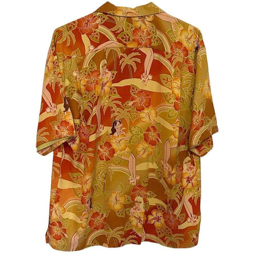 Tommy Bahama Tropical Girls Size M, Silk Relaxed Fit Rare Vintage #J-1565